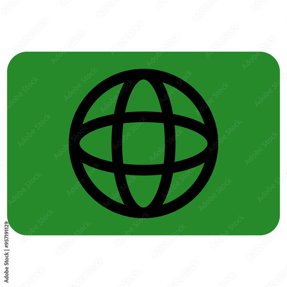 green globe icon green globe icon