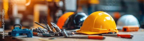 A poster showing the correct use of personal protective equipment PPE in an industrial setting