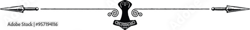 Medieval Fantasy Daggers and Viking Thor Hammer Header