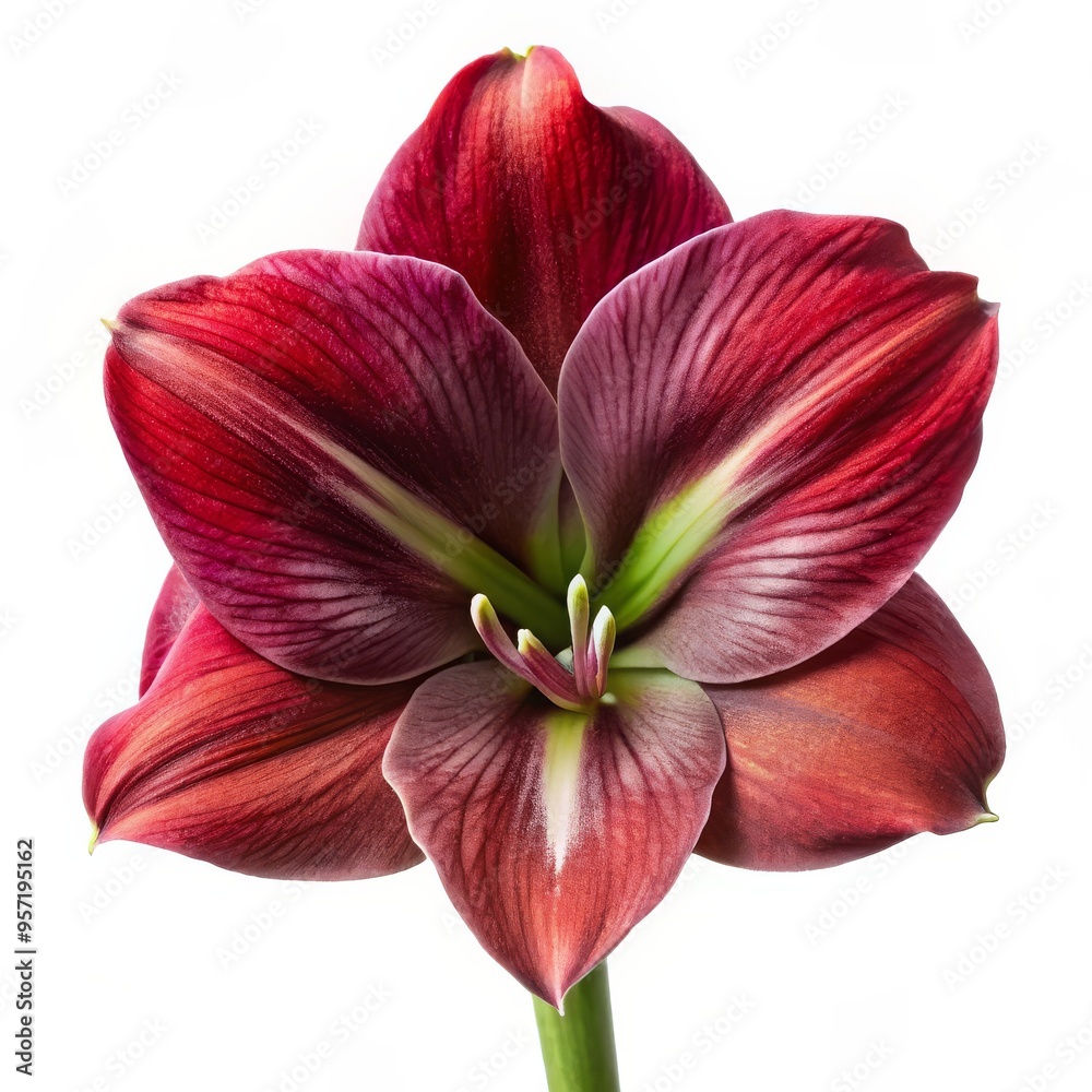 Amaryllis Bloom in Burgundy Hues, Close Up, Macro Photography, Isolated, Flower, Amaryllis, Flower Photography Amaryllis Bloom in Burgundy Hues, Close Up, Macro Photography, Isolated, Flower, Amaryllis, Flower Photography