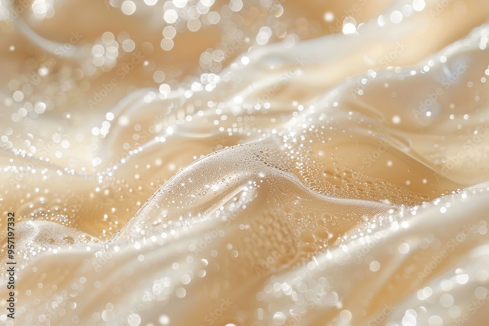 Peach foamy texture in motion top view. Cosmetic facial skin cleanser, shower gel, shaving foam background. Creamy cleansing skincare product bubbles. Soapy substance. Bubble backdrop. Washing liquid Peach foamy texture in motion top view. Cosmetic facial skin cleanser, shower gel, shaving foam background. Creamy cleansing skincare product bubbles. Soapy substance. Bubble backdrop. Washing liquid