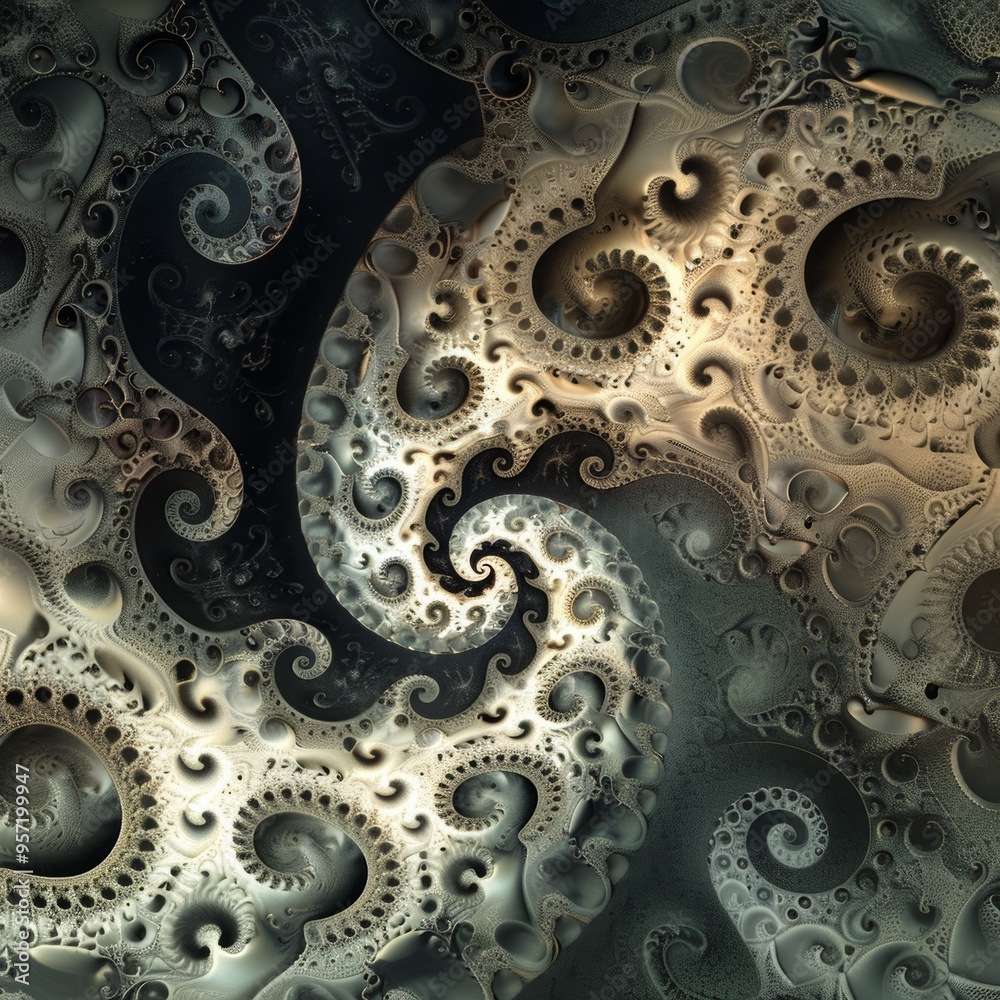 An abstract computer generated fractal design. A fractal is a never-ending pattern. Fractals are infinitely complex patterns that are self-similar across different scale An abstract computer generated fractal design. A fractal is a never-ending pattern. Fractals are infinitely complex patterns that are self-similar across different scale