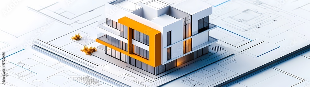 Futuristic Architectural Visualization: Isometric CAD Drawings in Doodle Style High Detailed Illustration with Abstract Background and Sharp Focus Futuristic Architectural Visualization: Isometric CAD Drawings in Doodle Style High Detailed Illustration with Abstract Background and Sharp Focus