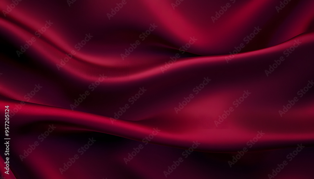 Obraz premium a sumptuous burgundy silk texture creates an elegant and luxurious background perfectly suited for fashion beauty and romantic design concepts luxury love and rich fabric generative ai