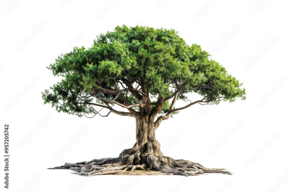 Lush yew tree with dense needle foliage Lush yew tree with dense needle foliage