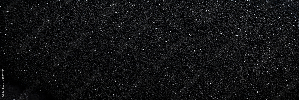 Obraz premium black sandpaper texture background close up