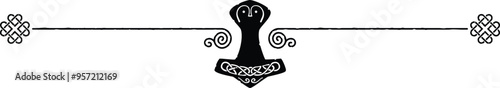 Celtic Knot and Viking Thor Hammer Header