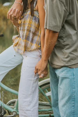 couple holding hands