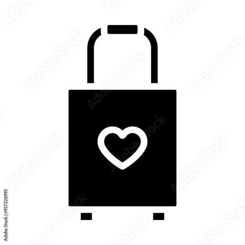 Honey Moon Vector Glyph Icon Design