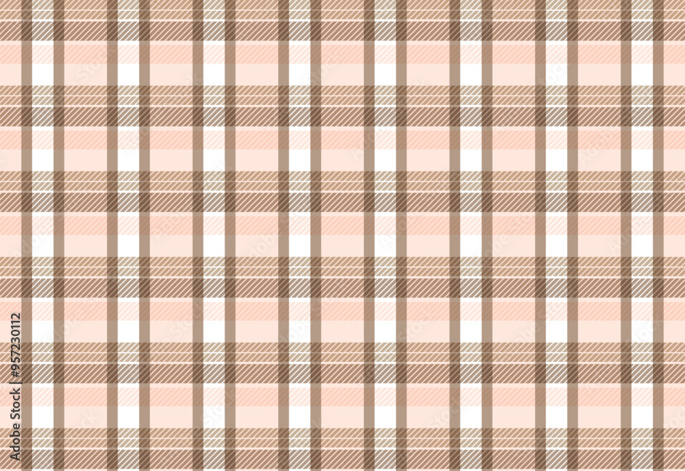 light pink and light brown Lumberjack or flanel pattern, paper pattern, seamless plaid pattern vector. Retro background fabric. fashion texture light pink and light brown Lumberjack or flanel pattern, paper pattern, seamless plaid pattern vector. Retro background fabric. fashion texture