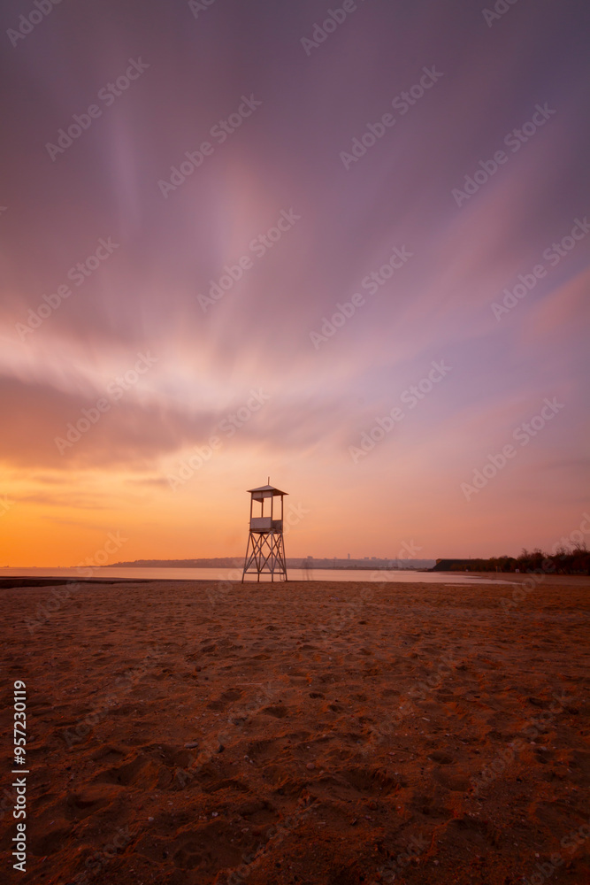 Lifeguard towers taken on different beaches. Lifeguard towers taken on different beaches.