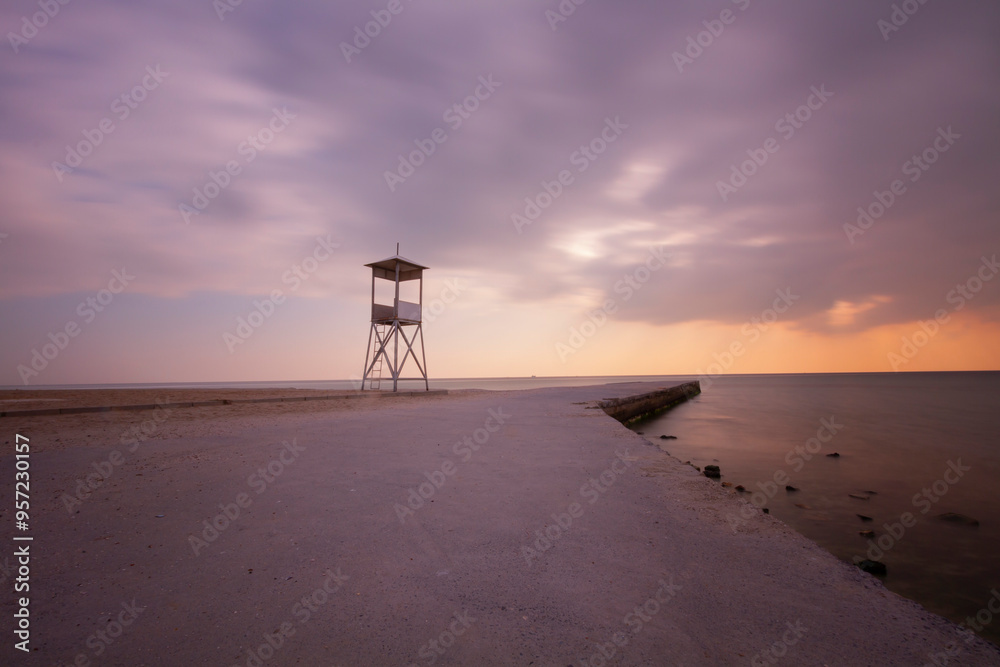 Lifeguard towers taken on different beaches. Lifeguard towers taken on different beaches.