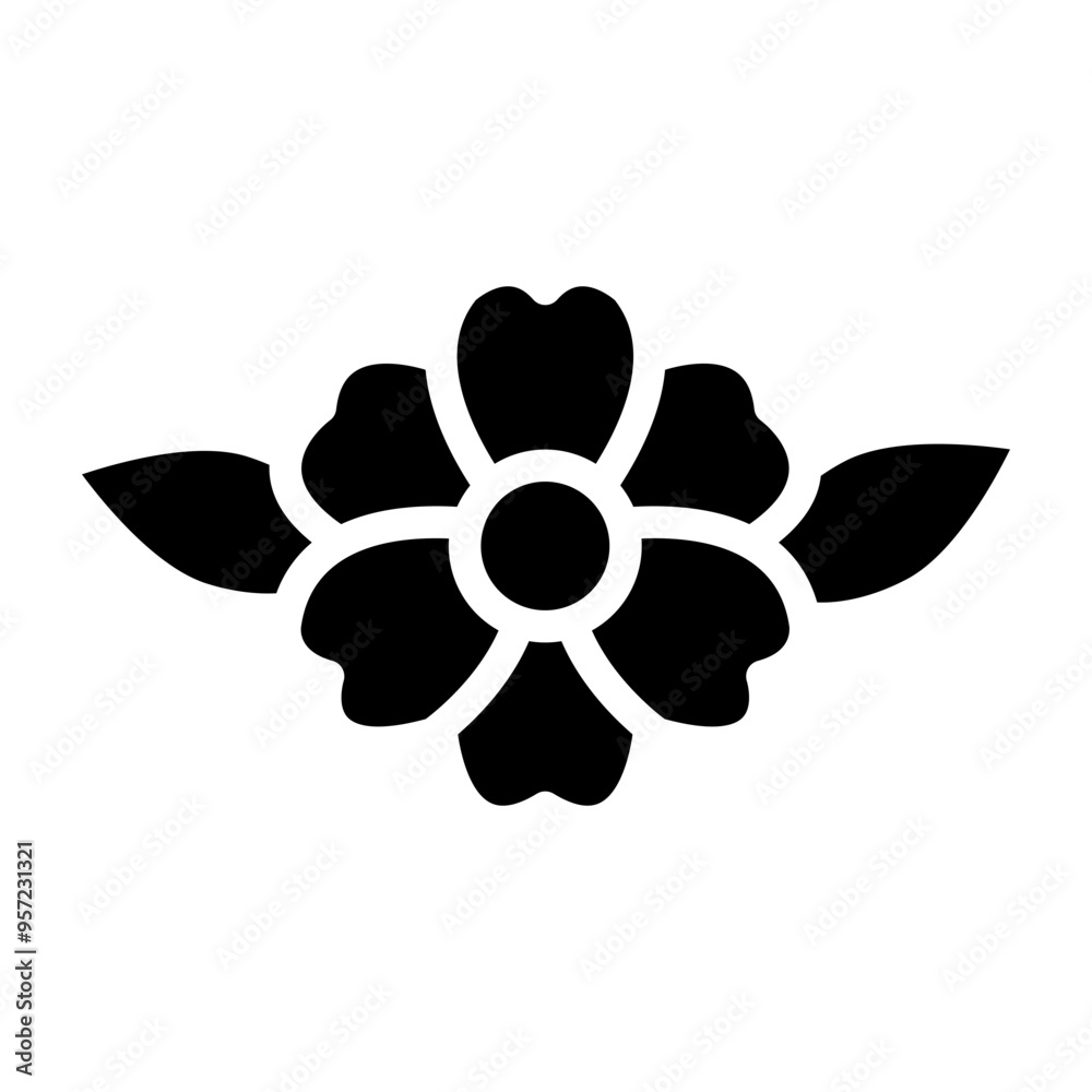 Amaryllis Vector Glyph Icon Design Amaryllis Vector Glyph Icon Design