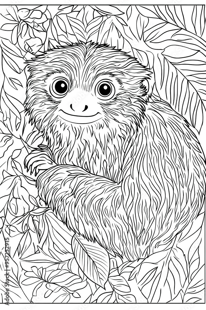 Obraz premium A cute cartoon fox vector illustration in a forest, perfect for pet and animal lovers