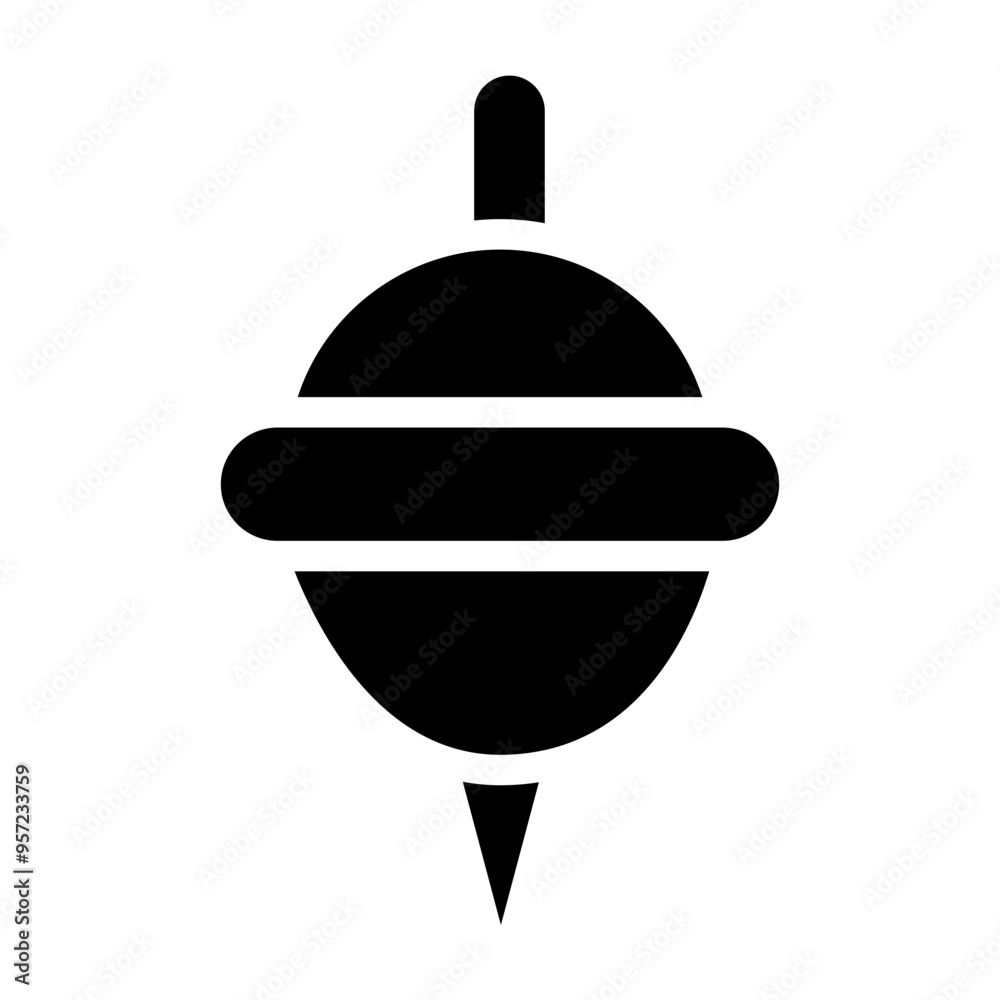 Spinning Top Vector Glyph Icon Design Spinning Top Vector Glyph Icon Design