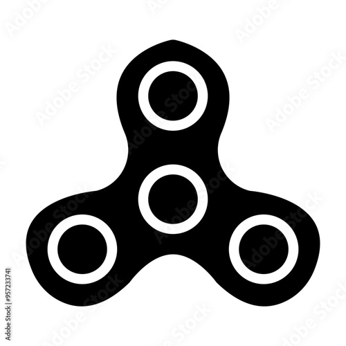 Spinner Vector Glyph Icon Design
