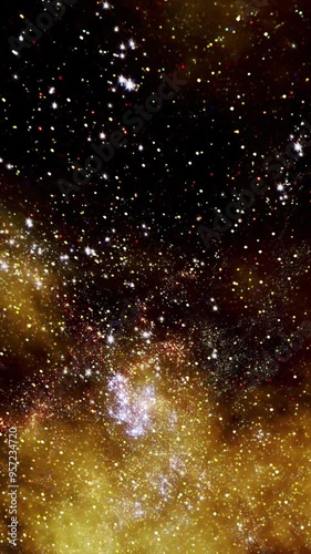 Journey Through Cosmic Star Fields: A Surreal Deep Space Adventure