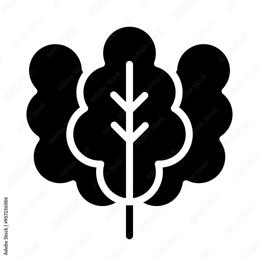 Lettuce Vector Glyph Icon Design Lettuce Vector Glyph Icon Design