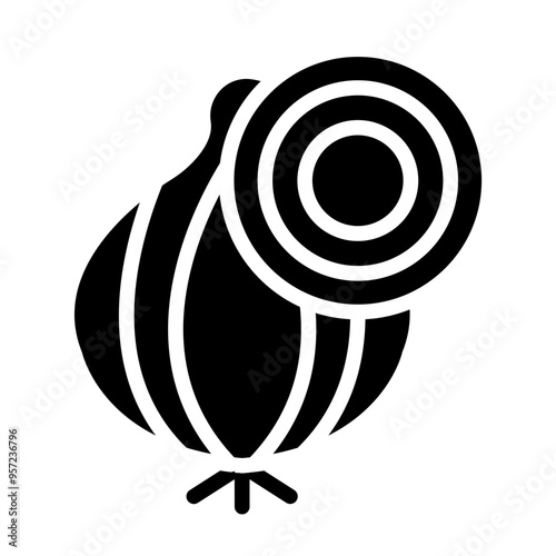 Onion Vector Glyph Icon Design
