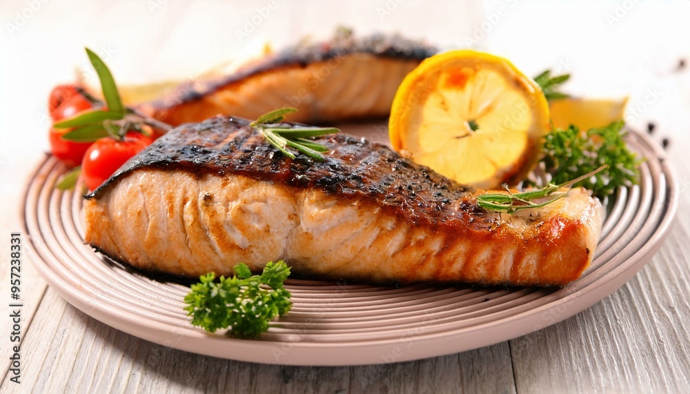 grilled fish with vegetables grilled fish with vegetables