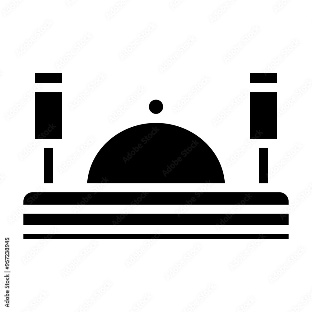 Dining Out Vector Glyph Icon Design Dining Out Vector Glyph Icon Design