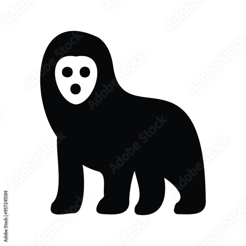 Animal Silhouette Illustration With Vector File photo