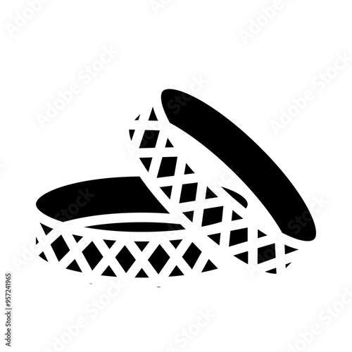 Bangles Vector Glyph Icon Design