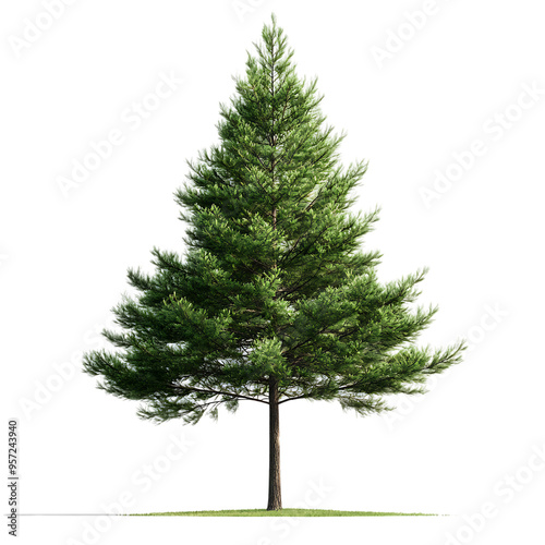 christmas tree isolated on white