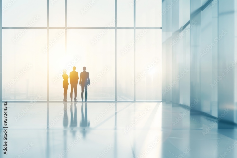 Corporate Team Contemplating Future Opportunities in Office Environment