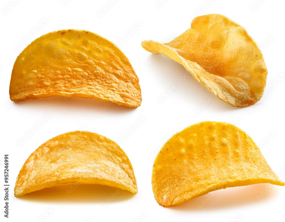 Chips set isoliert auf weißen Hintergrund, Freisteller Chips set isoliert auf weißen Hintergrund, Freisteller