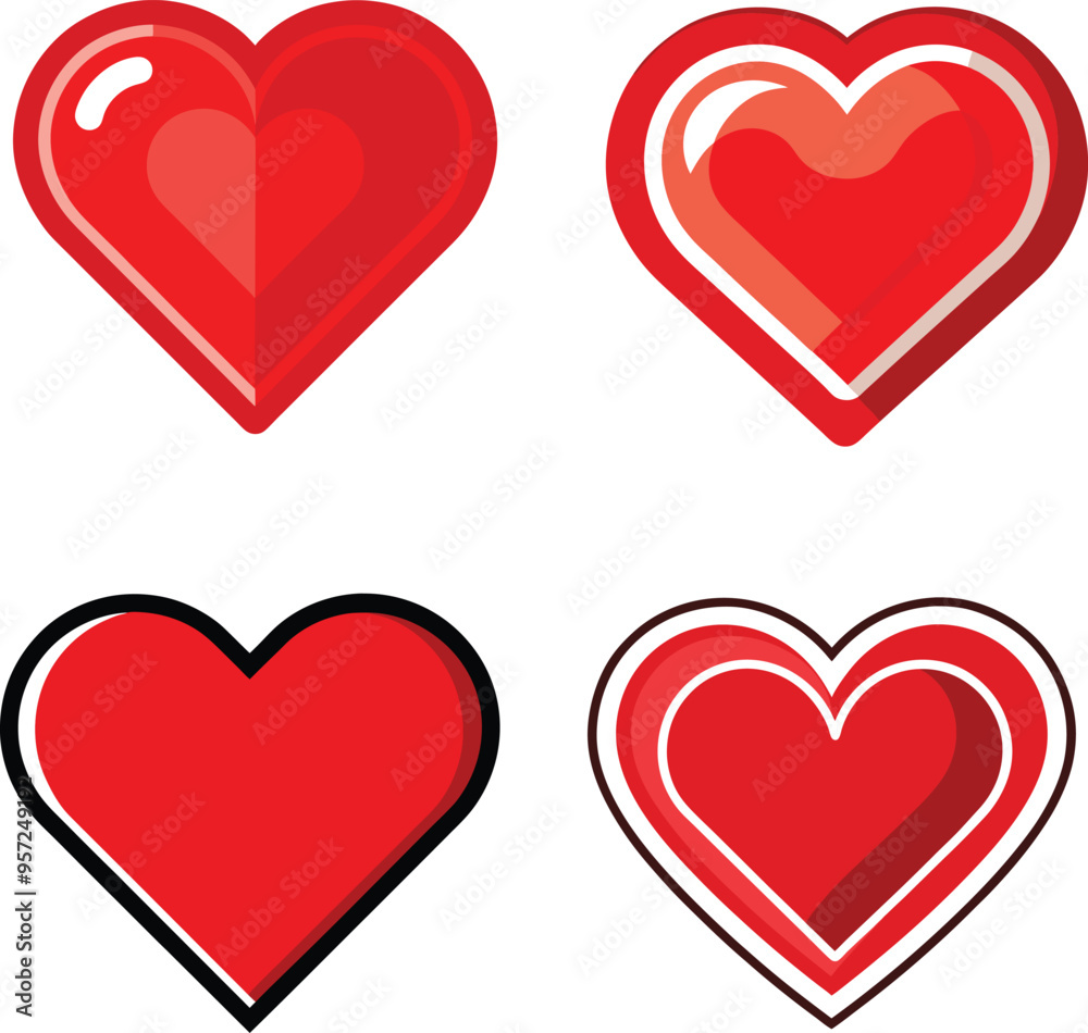 Love icon set vector Love icon set vector