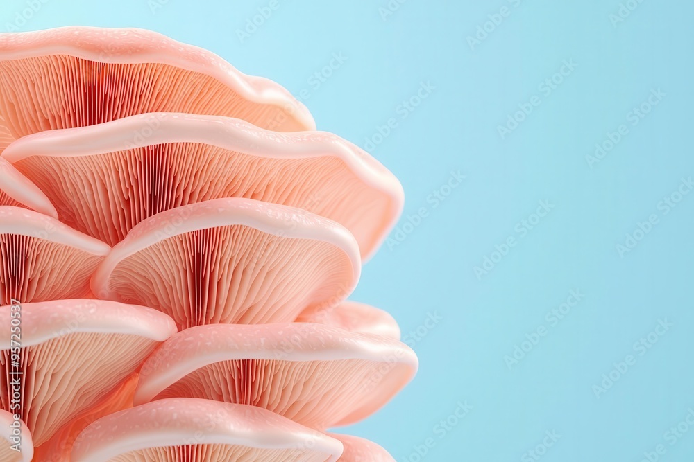 Discovery of microscopic fungi, detailed structures, illustration