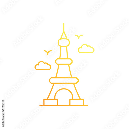 Landmark vector icon