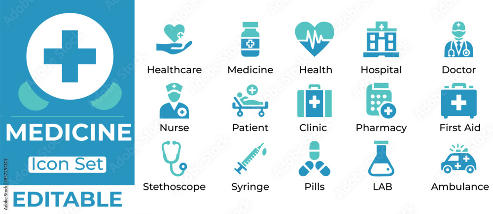 Medical icons. LAB, ambulance, doctor, nurse, patient, clinic, pharmacy, first aid, stethoscope, syringe, pills, healthcare, medicine, health, and more. strong collection of vector icons. Medical icons. LAB, ambulance, doctor, nurse, patient, clinic, pharmacy, first aid, stethoscope, syringe, pills, healthcare, medicine, health, and more. strong collection of vector icons.