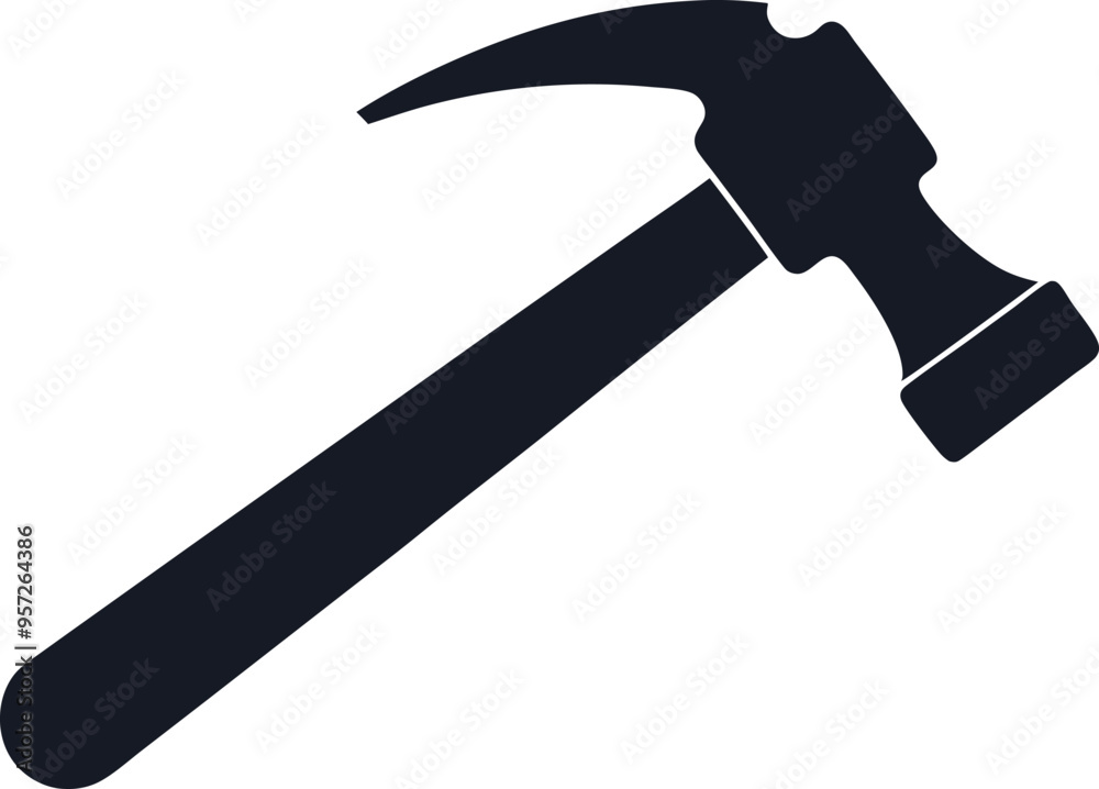 createa clipart picture of a hammer silhouette vector design. createa clipart picture of a hammer silhouette vector design.