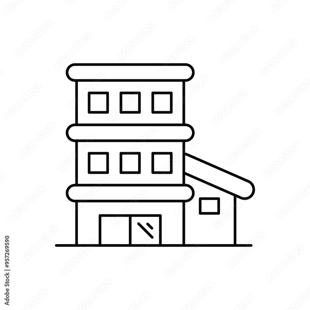 Condominium vector icon Condominium vector icon