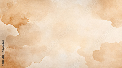 Wallpaper Mural A soft, abstract watercolor background with warm, earthy tones, perfect for artistic or design projects. Torontodigital.ca