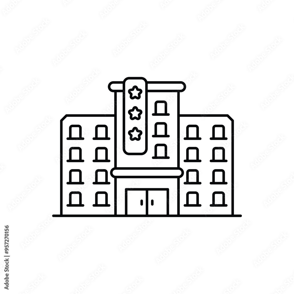 Hotel vector icon Hotel vector icon