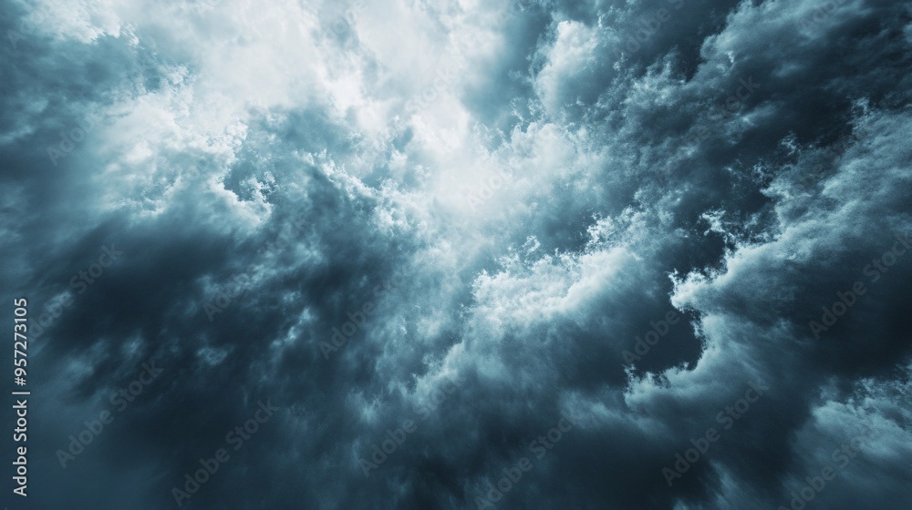 Cold front moving in with heavy clouds and wind, changing weather, turbulent atmosphere Cold front moving in with heavy clouds and wind, changing weather, turbulent atmosphere