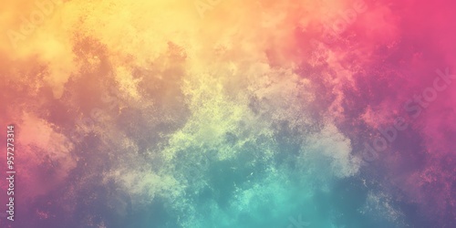 Abstract gradient background with a smooth transition from cool to warm colors. 