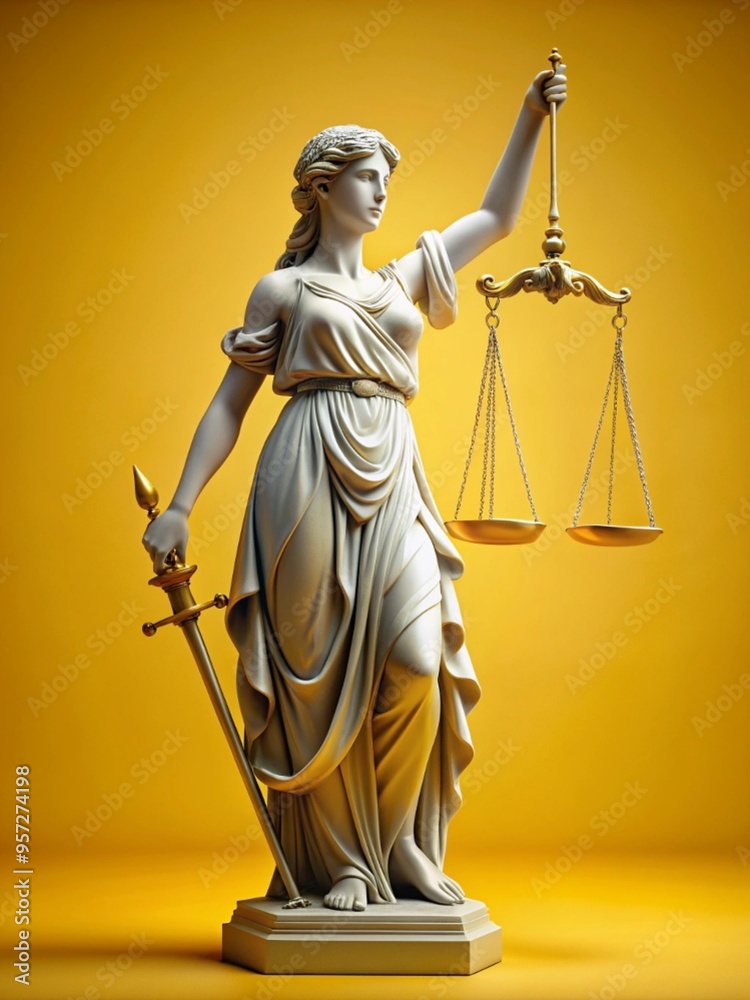 View of 3d justice scales View of 3d justice scales