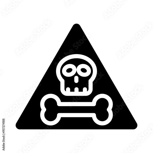 Poison Vector Glyph Icon Design