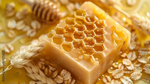 A collection of homemade soap bars with natural ingredients