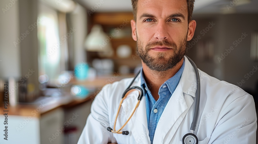 Healthcare professional in a modern clinic setting confidently engaging with patients in a welcoming environment Healthcare professional in a modern clinic setting confidently engaging with patients in a welcoming environment