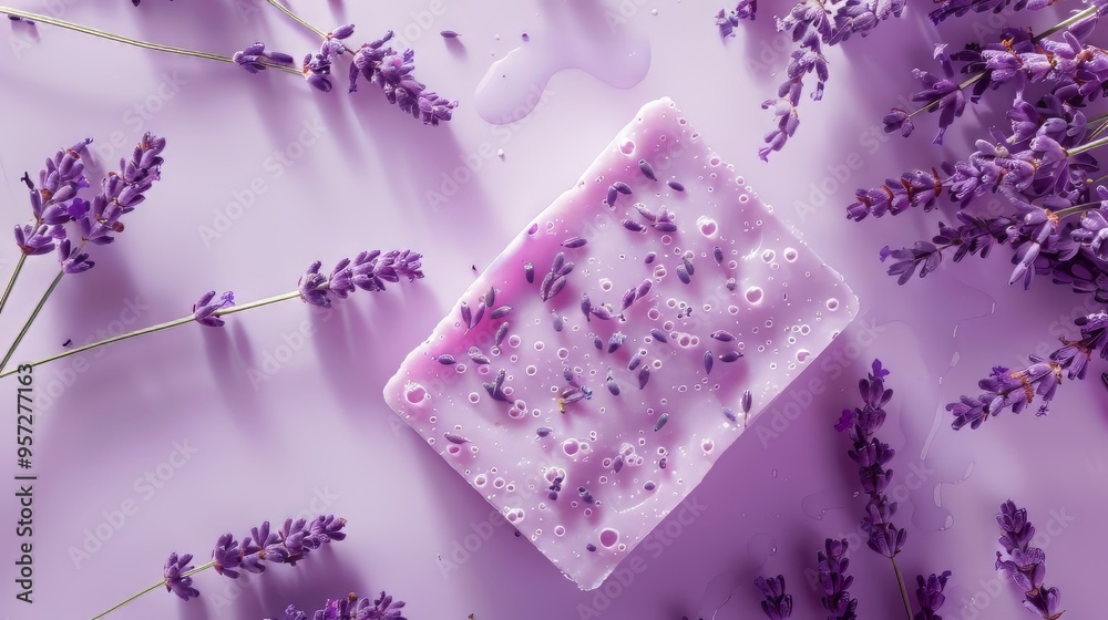 A collection of homemade soap bars with natural ingredients A collection of homemade soap bars with natural ingredients