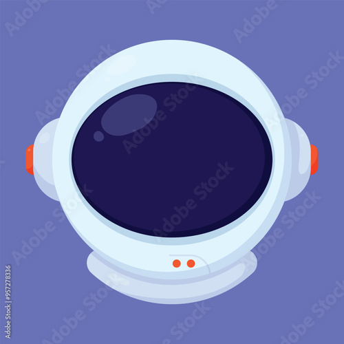 Astronaut Helmet vector icon. astronaut helmet space vector. space astronaut icon