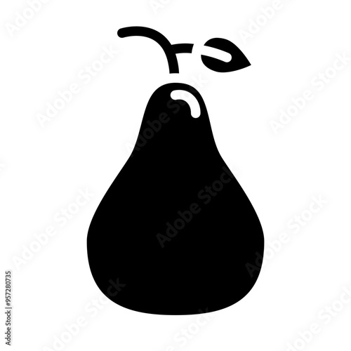 Fruit Vector Glyph Icon Design