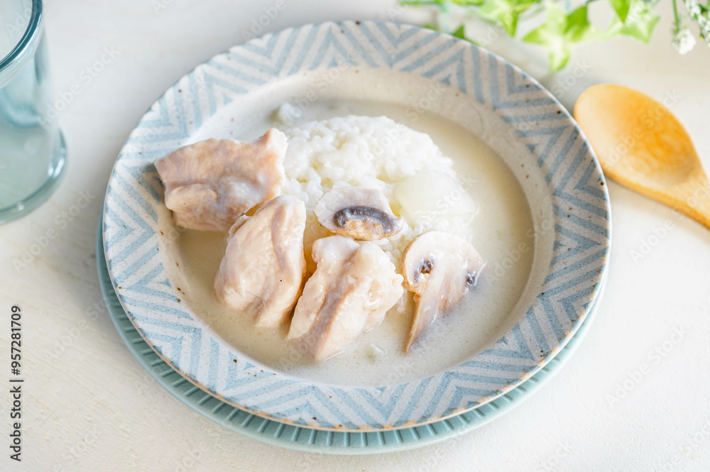 白いカレーライス 白いカレーライス