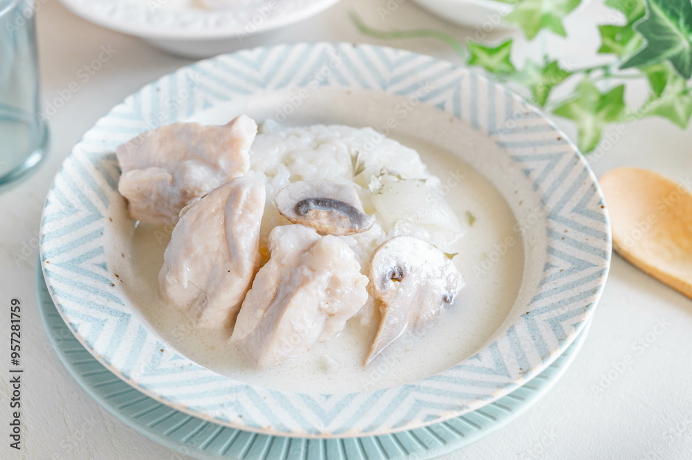 白いカレーライス 白いカレーライス