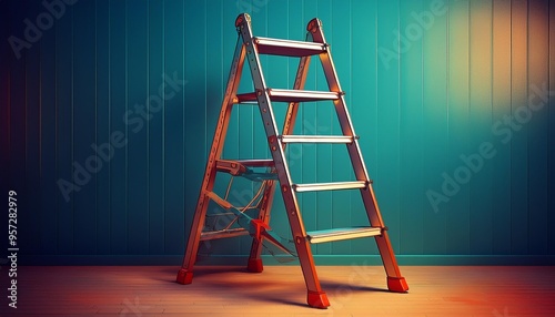 ladder on the wall